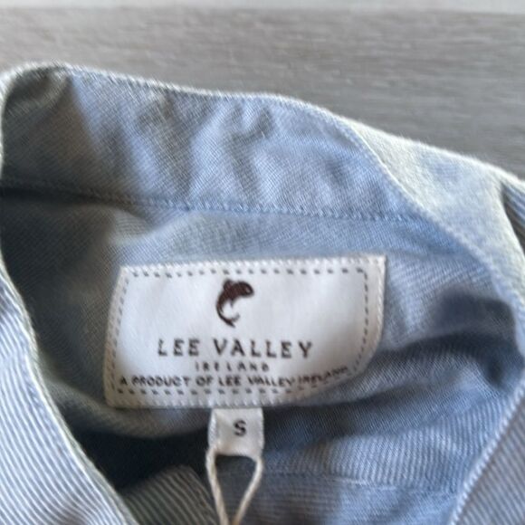 Lee Valley Flannel Cotton Grandfather Shirt blue‎ size small nwt - Picture 6 of 6